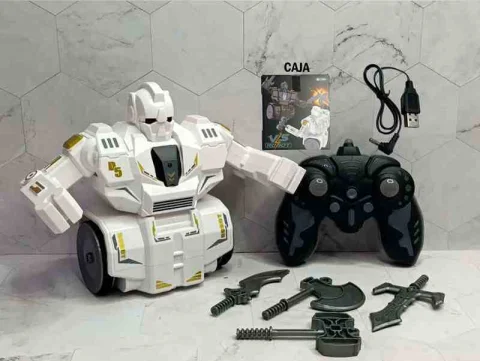 ROBOT DE COMBATE CONTROL BLANCO V5 NO.1203Z 13069B