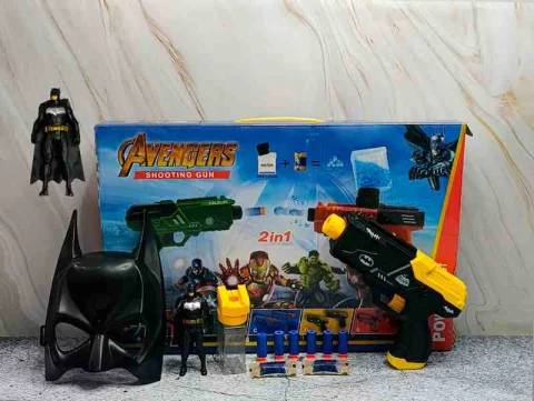 SET DE PISTOLA DE DARDOS BATMAN AVENGERS 921-D