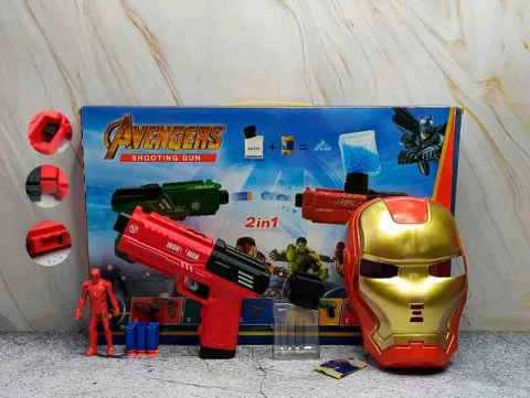 SET DE PISTOLA DE DARDOS IRON MAN AVENGERS 921-E