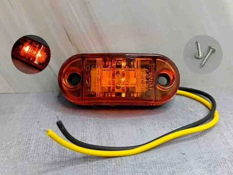 LUZ LATERAL RECT AMARILLA X1UND 12-24V DOT03AM 1