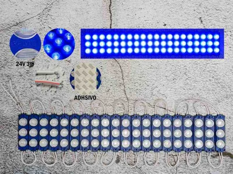 MODULO LED 24V AZUL X20 X3 GRANDE 12164AZ 1