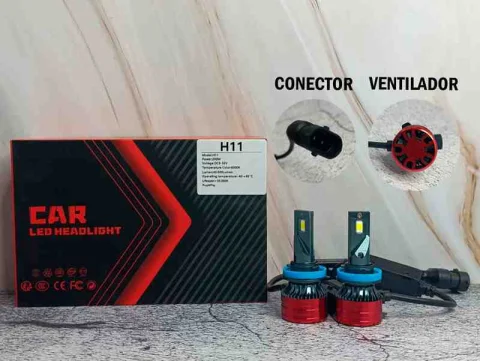 PAR BOMBILLOS LED CAR-H11 1PASE 1