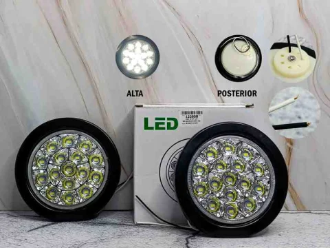 PAR STOP 12V BD- NEGRO REDO 16L BLANCO 14CM 12280B