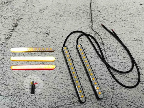 PAR TIRA 24 LED+STROBO ROJO- AMARILLO 12098R