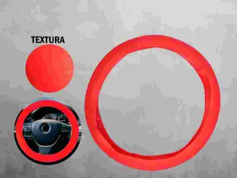FORRO DE VOLANTE LISO ROJO 12648R 1