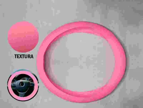 FORRO DE VOLANTE LISO ROSADO 12648RS 1