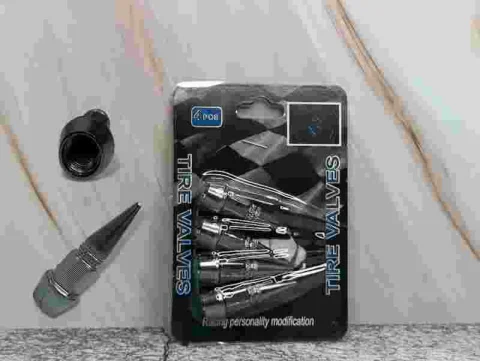 TAPA GUSANILLO X4 4CM T/BALA GRIS BLISTER TIRE VALVES 12947G 1
