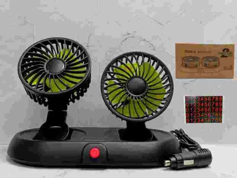 VENTILADOR DOBLE C/CIGARRERA 12V VEHICLE FAN F306-X2- 12V 1