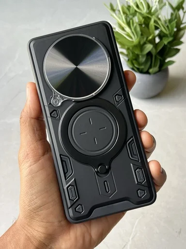 Honor Magic 8 lite / Forro Anillo Metalico An1 / Negro 1