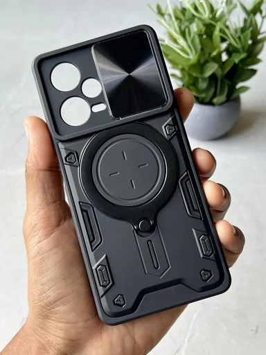 Xiaomi Redmi Note 12 Pro plus / Note 12 Pro+ / Forro Anillo Metalico An1 / Negro 1