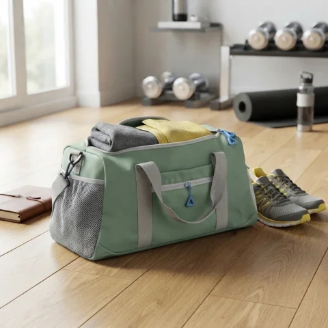 BOLSO DE VIAJE Y GIMNASIO DOBLE AGARRE VERDE