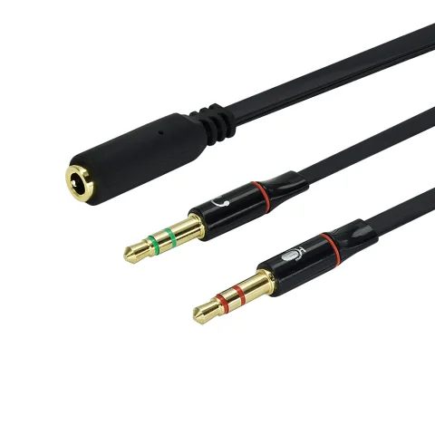 CABLE ADAPTADOR 1 PLUG A 2 PLUG NEGRO 1