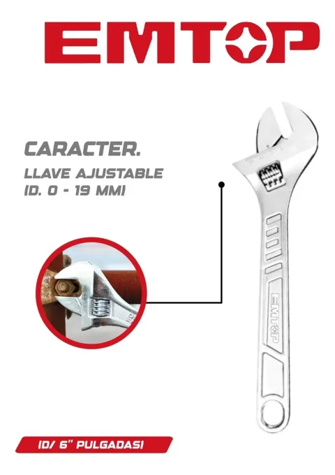 EAWH131022 LLAVE AJUSTABLE 10'' ECONOMICO 1