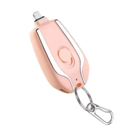 LLAVERO POWER BANK ROSADO IPHONE