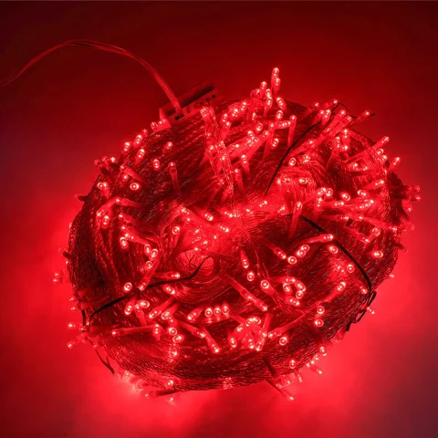 LUCES NAVIDAD 9M ROJO CT