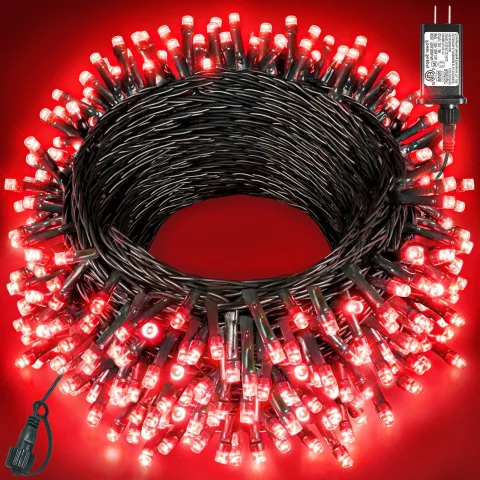 LUCES NAVIDAD 9M ROJO CV