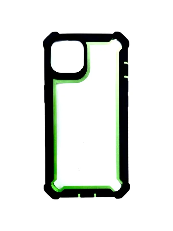 Forro 360 Doble Capa con Borde Verde IPhone 11