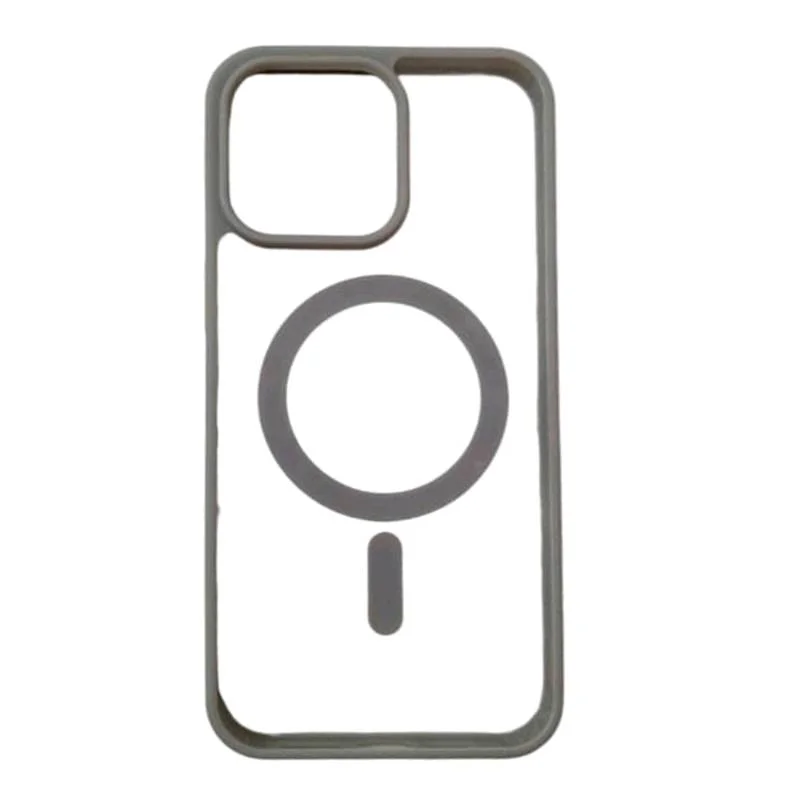 Forro MagSafe De Bordes Gris iPhone 11