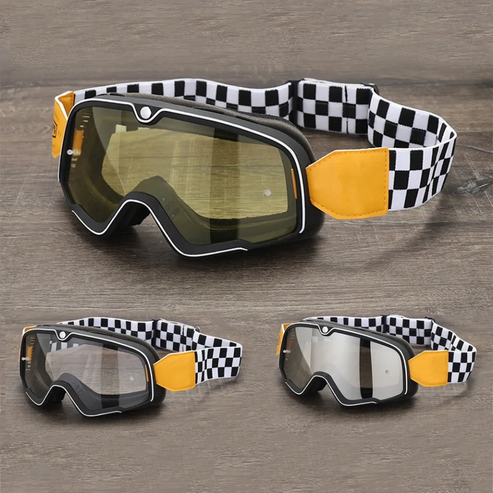 Gafas Retro para Motocicleta 2026, Gafas de Esquí, Gafas de Sol para Motocross, Casco, Carreras, Cafe Racer, Bicicleta de Montaña, ATV