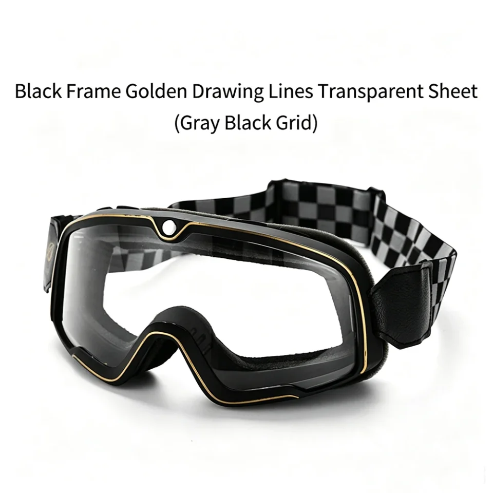 Gafas Retro para Motocicleta 2026, Gafas de Esquí, Gafas de Sol para Motocross, Casco, Carreras, Cafe Racer, Bicicleta de Montaña, ATV