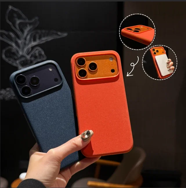 Funda Magnética de Lujo con Tejido Tecnológico para Magsafe, Compatible con iPhone 18, 17, 16, 15 Plus, 14, 13, 12, 11 Pro Max, Funda de Carga Inalámbrica
