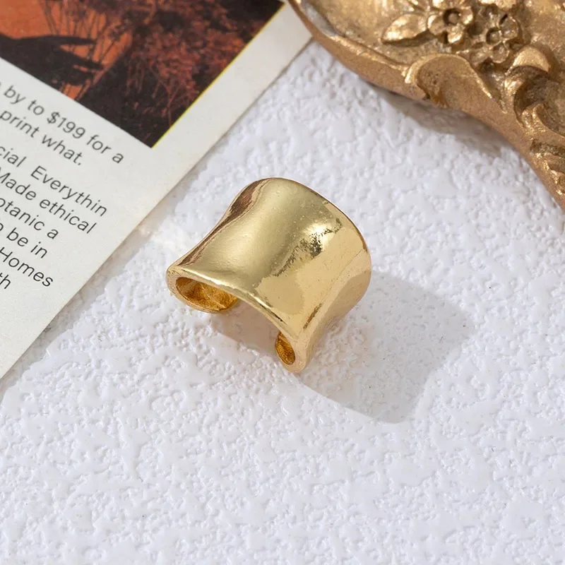 Nuevos Pendientes de Oreja Falsos Coreanos, Pendientes de Oreja de Doble Aro, Pendientes Falsos para Mujer y Hombre, Estilo Hiphop, Accesorios de Regalo