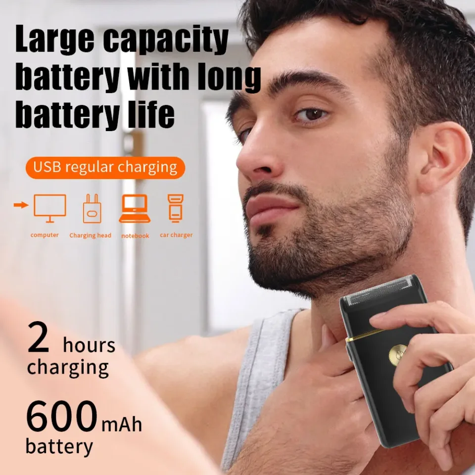 Cortadora de Pelo Profesional Hiena 212, Set de Cortadora de Pelo para Hombre, Recortadora de Pelo Eléctrica Inalámbrica de Metal para Barberos, Pantalla LCD