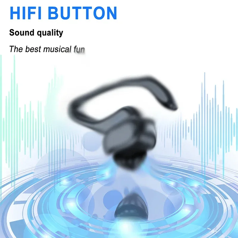 Auriculares deportivos inalámbricos Lenovo BT 5.3 con gancho para la oreja, auriculares deportivos impermeables con ganchos para la oreja, auriculares internos para correr.