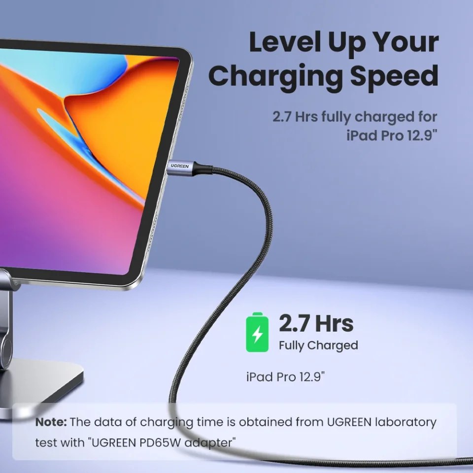 Cable USB Tipo C a USB C UGREEN de 100W para MacBook, iPhone 18, 17, 16, iPad, Samsung S26, Cable de Carga Rápida PD, 5A, Chip E-Marker
