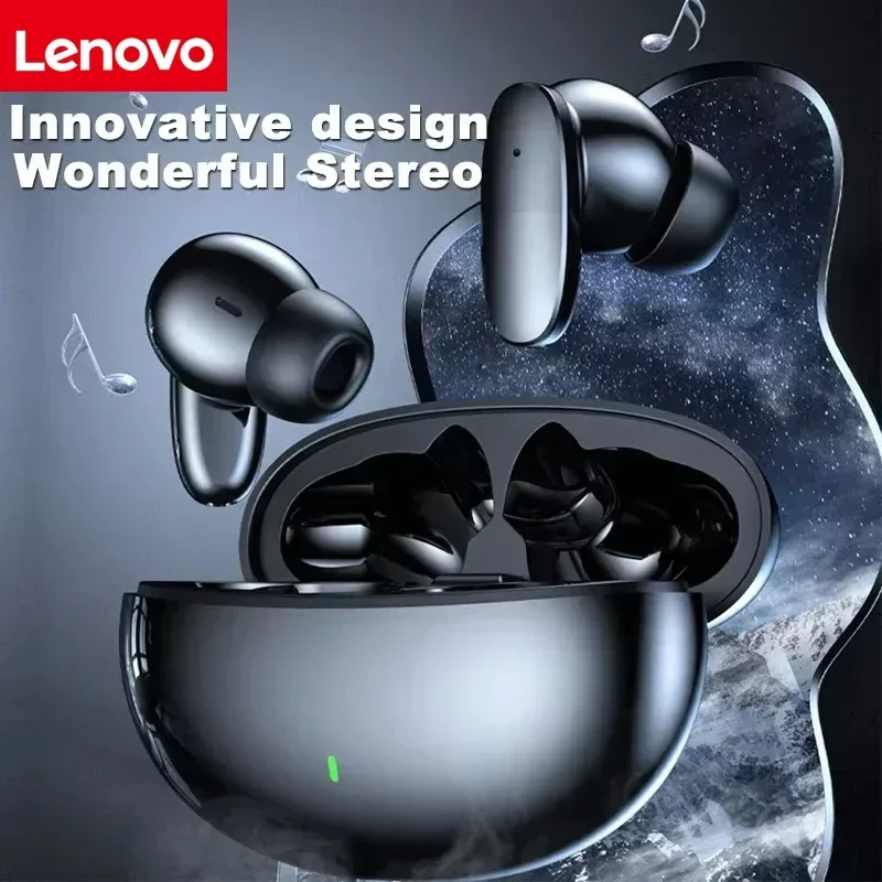 Auriculares inalámbricos Bluetooth originales Lenovo, auriculares deportivos con batería de larga duración, auriculares para juegos de modo dual, auriculares HD para llamadas con micrófono