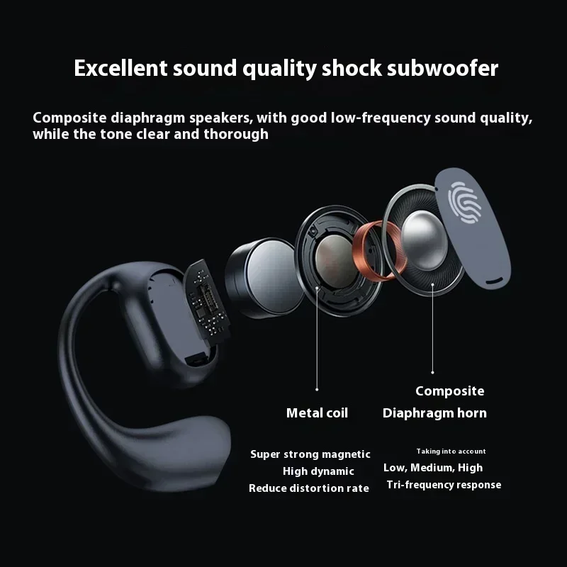 Auriculares Inalámbricos Bluetooth 5.3 Lenovo Sports, HiFi 9D Estéreo, Resistentes al Agua, TWS, Control Táctil, Cancelación de Ruido, Conducción Ósea