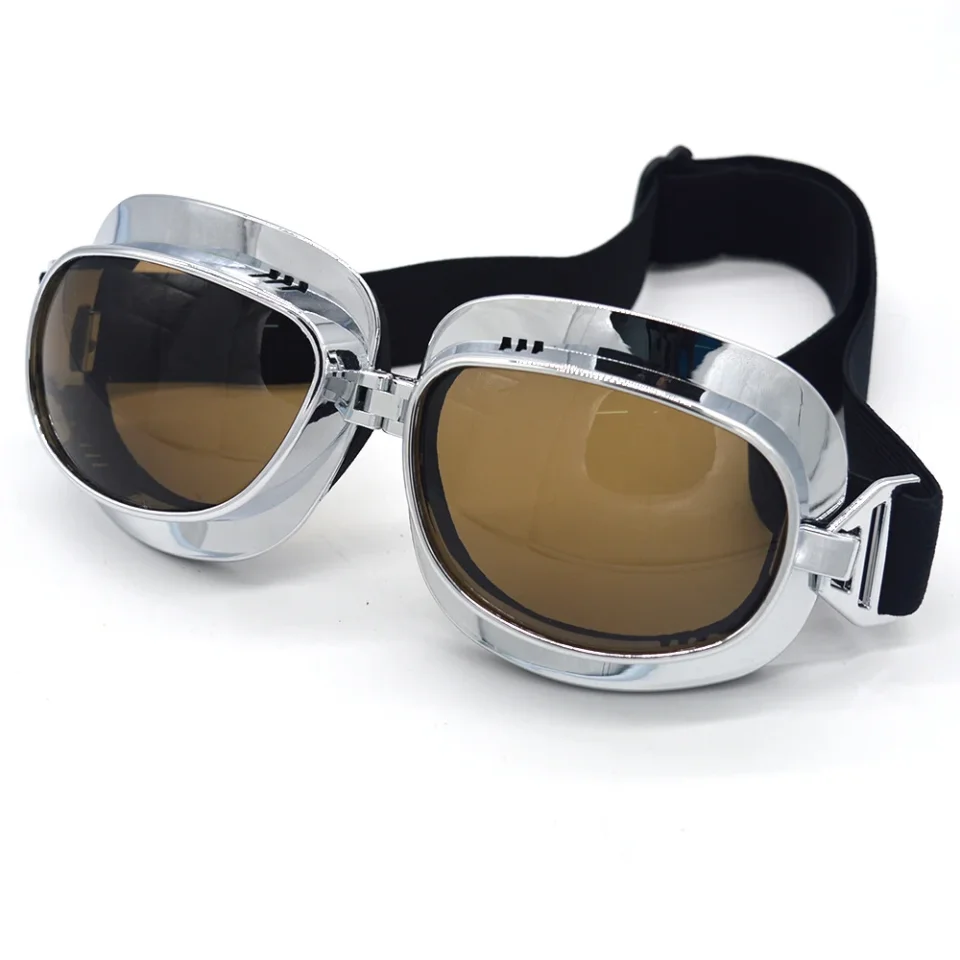 Mooreaxe Gafas de motocicleta Gafas Retro piloto Steampunk Jet casco Gafas máscara ciclismo Oculos Gafas Vintage