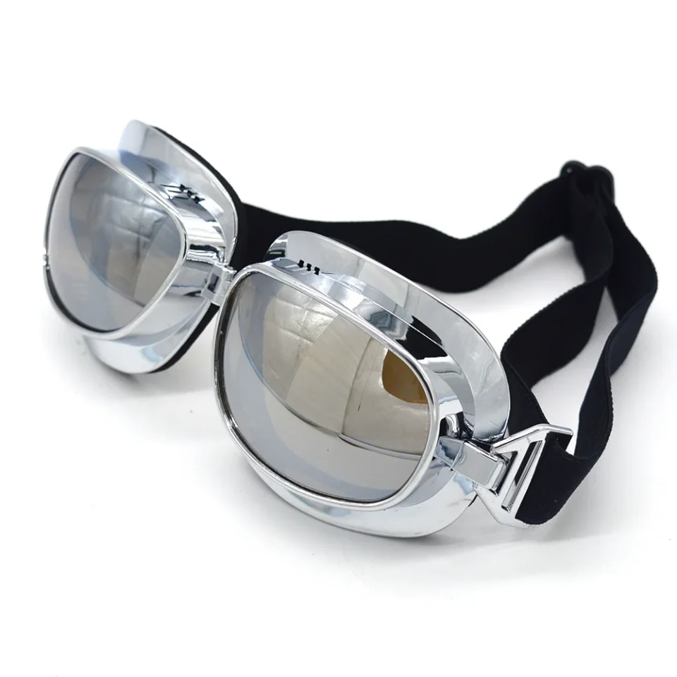 Mooreaxe Gafas de motocicleta Gafas Retro piloto Steampunk Jet casco Gafas máscara ciclismo Oculos Gafas Vintage
