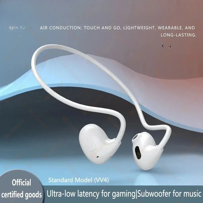 Auriculares Deportivos Inalámbricos Lenovo con Gancho para la Oreja, Auriculares de Conducción Ósea con Sonido Envolvente y Micrófono, Diseño para Correr