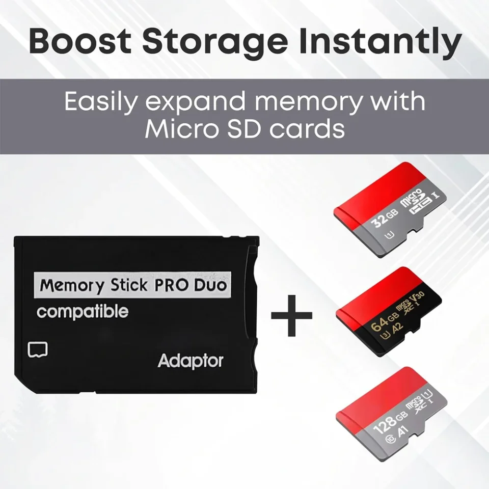 Lector de tarjetas adaptador TF a MS Memory Stick Pro Duo para PSP convertidor de tarjetas SD para Sony PSP1000 2000 3000 accesorios para juegos