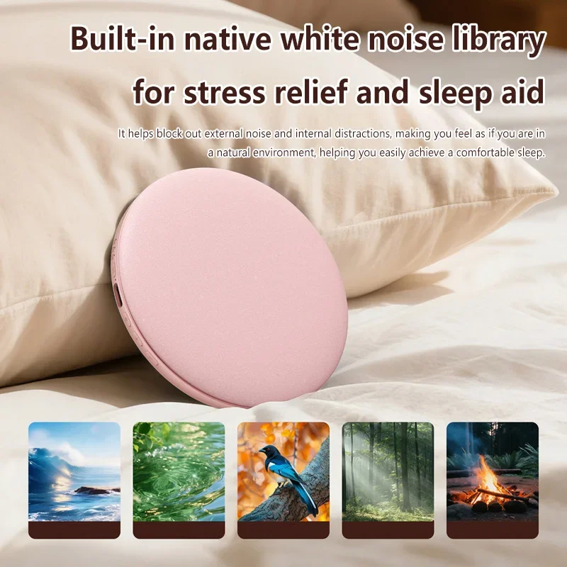 Altavoz Bluetooth Lenovo Thin Pillow para Dormir, Dispositivo de Audio Portátil para la Mesita de Noche, Larga Duración de Batería, Sonido HiFi Excelente con Función de Temporizador