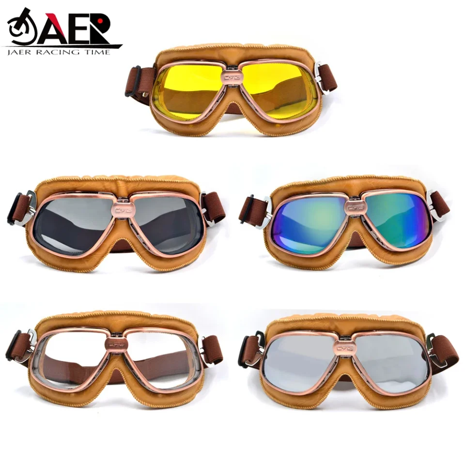 JAER motocicleta Vintage vieja escuela gafas Retro para carreras deportivas fuera de carretera piloto ciclismo gafas