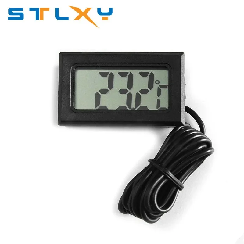 Mini termómetro digital LCD utilizado para congelador, temperatura de-50-110 ℃, termómetro para refrigerador, sonda impermeable para interiores y exteriores