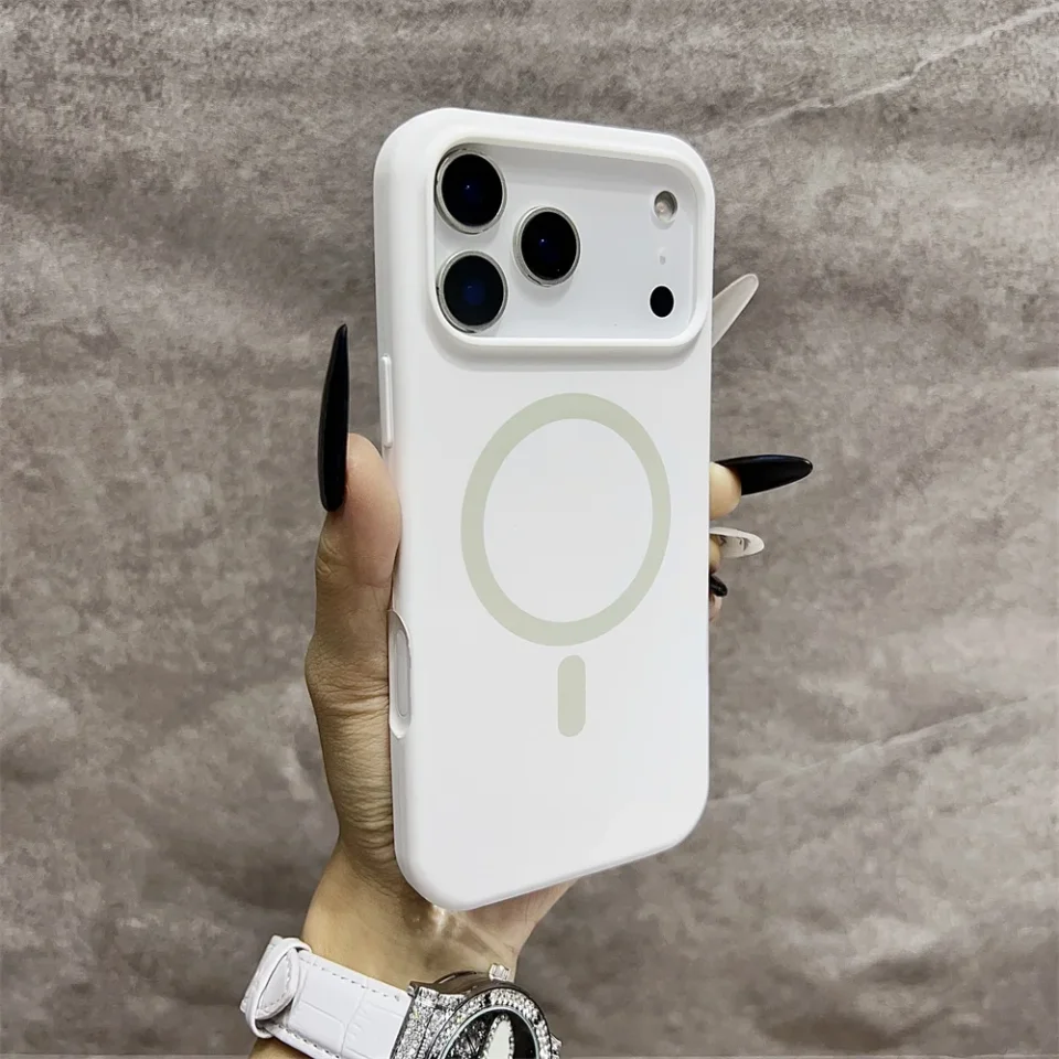 Funda Magnética de Silicona Original de Lujo para Magsafe, Compatible con iPhone 17 Air, 16, 15, 14, 13, 12, 11, 17 Pro Max, Imprescindible