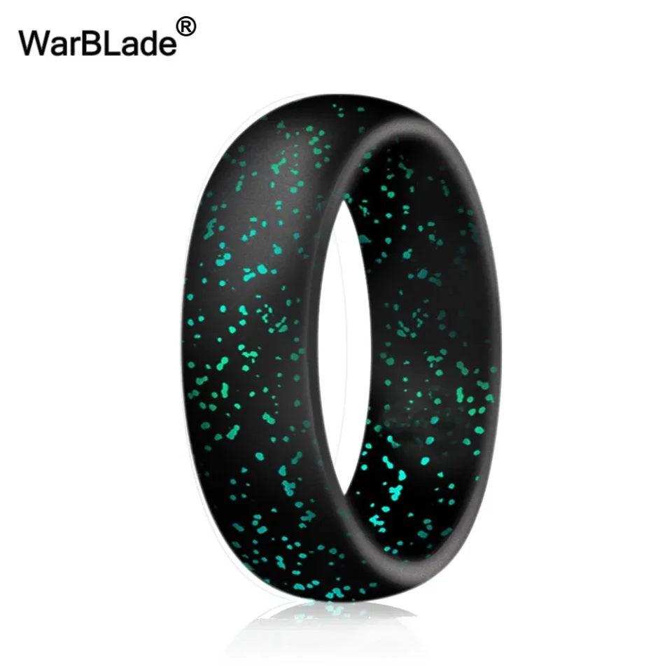 WarBLade-anillos de silicona de grado alimenticio para mujer, bandas de goma de boda, anillo de dedo de silicona Flexible hipoalergénico, FDA, 5,7mm