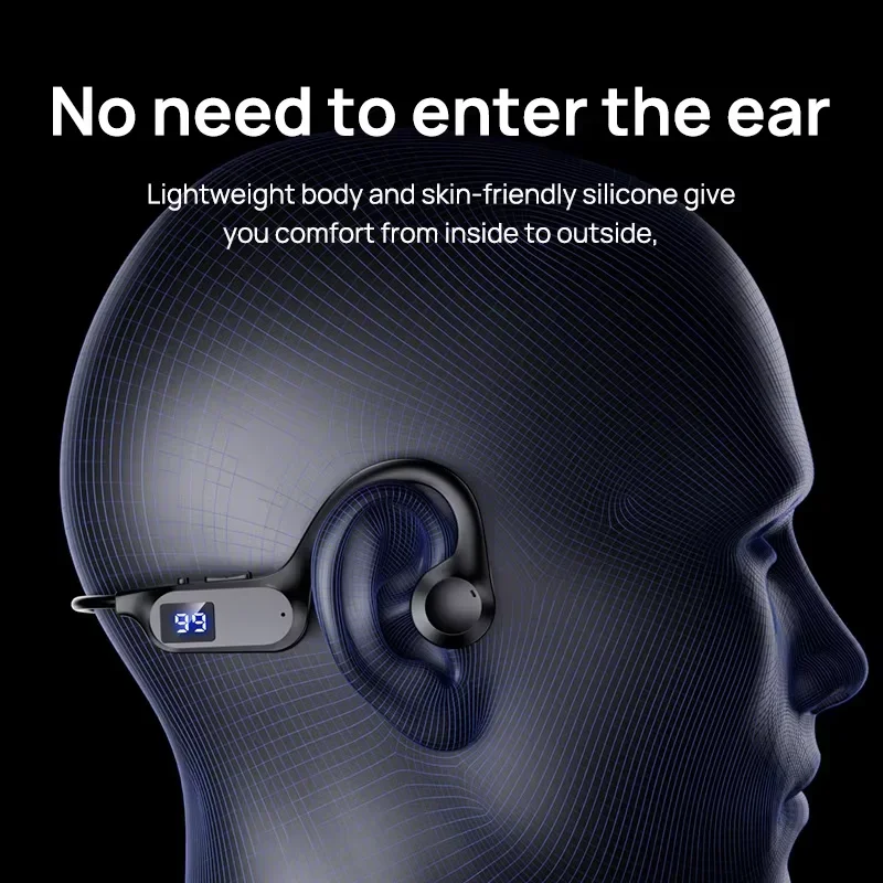 Auriculares Bluetooth Deportivos Inalámbricos Lenovo de Tipo Abierto con Cancelación de Ruido, Ideales para Correr y Ciclismo, Aptos para Hacer Ejercicio