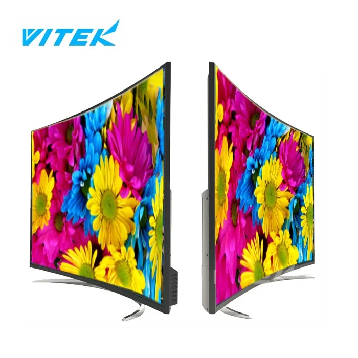 Televisor LED VTEX Altamente Recomendado, Televisor Curvo de 55 y 65 Pulgadas, 4K UHD con Opción Inteligente