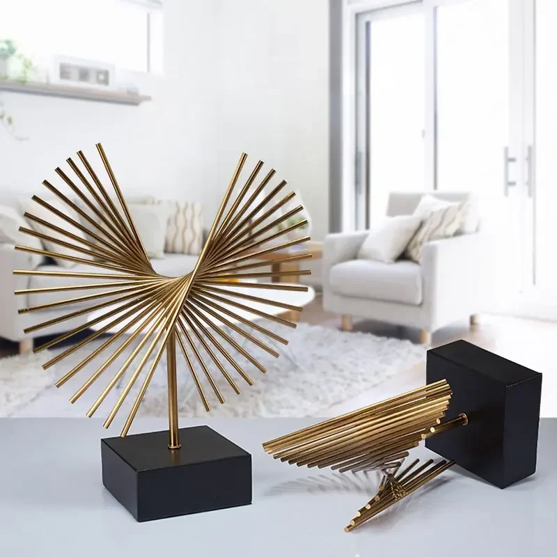 Estatuilla clásica de lujo, decoración de muebles para el hogar, artesanía, tienda, escultura de mesa, adorno, decoración de escritorio para vestíbulo de oficina
