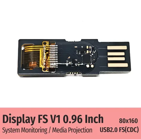 Pantalla secundaria para computadora de 0.96 pulgadas, pantalla pequeña USB, monitorización de estado, pantalla de proyección, pantalla portátil