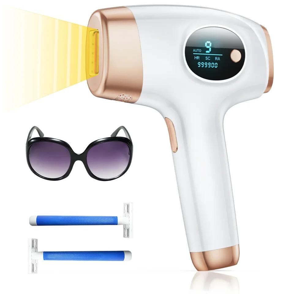 Depilación láser 999900   Flashes Depiladora 3 en 1 Tratamiento permanente indoloro para todo el cuerpo en casa Depiladora IPL para hombres y mujeres