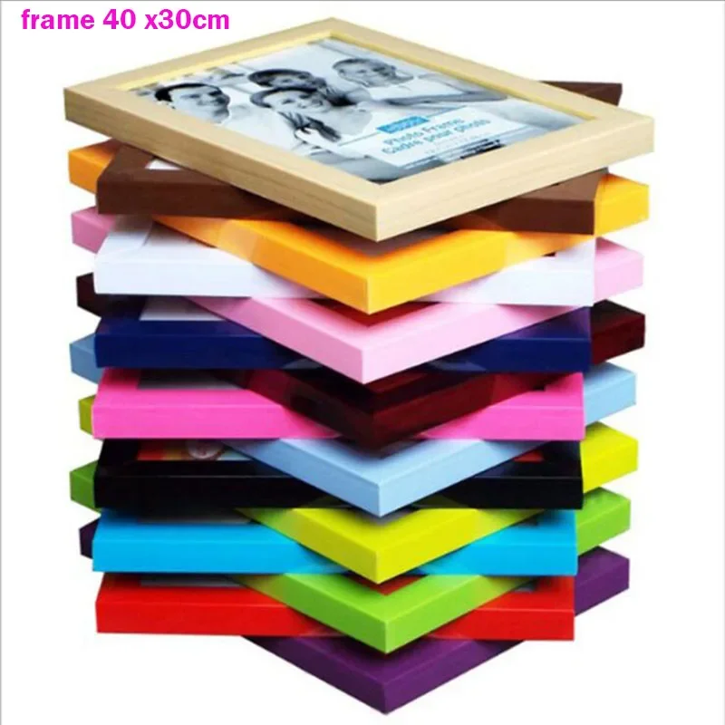 Buen Marco de material de PVC para foto, buen marco de plástico para protección, color rojo, blanco, rosa, azul, 40x30cm o 15x20cm