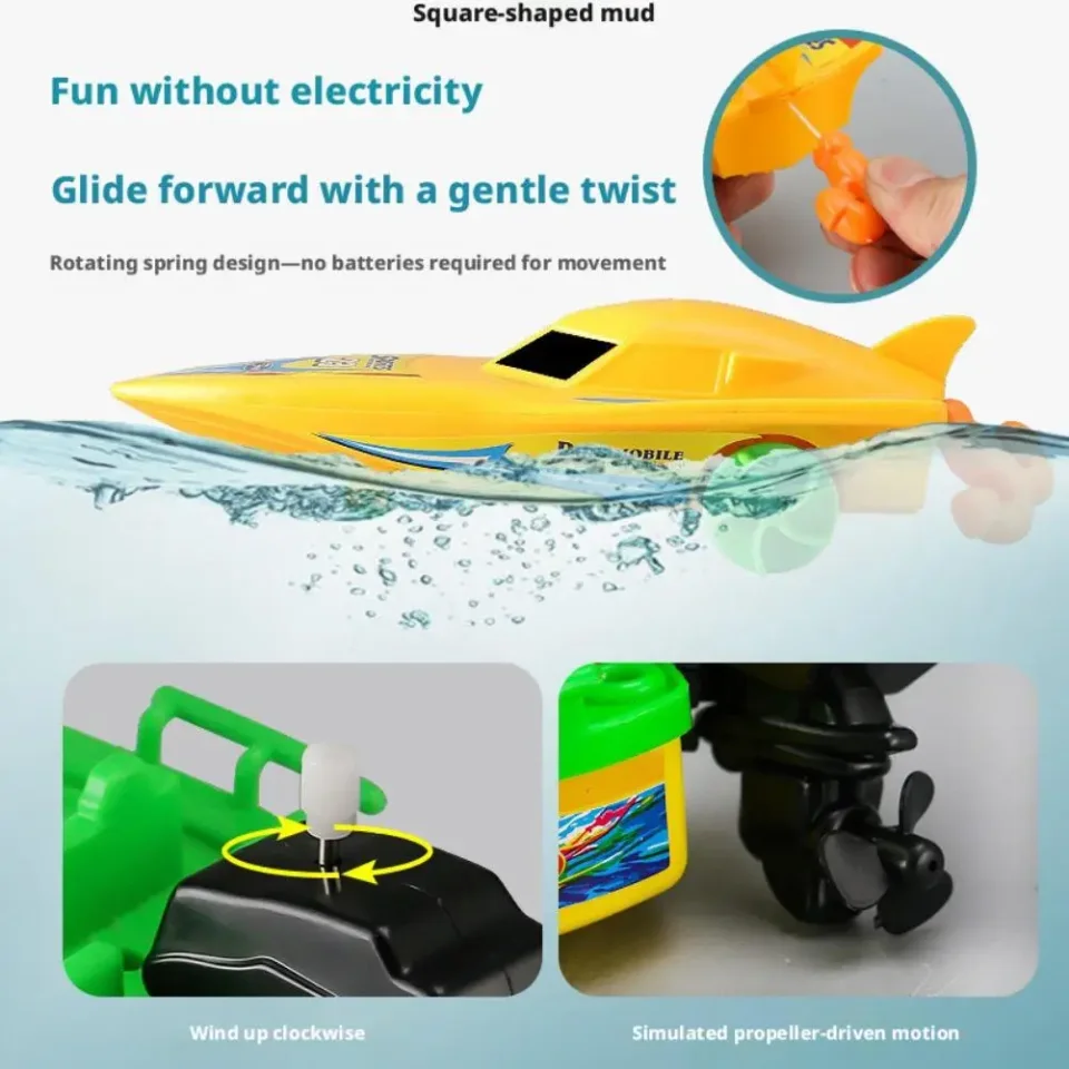 Juguetes Acuáticos para Niños - Pequeñas Embarcaciones, Yates Rápidos, Veleros, Lanchas a Motor, Juegos Educativos para la Hora del Baño, Sets de Juego para Bebés