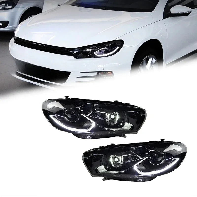 Faros Delanteros 2009-2017 con Motor de Diodos Emisores de Luz Avanzados, Luces de Circulación Diurna, Accesorios para Automóviles