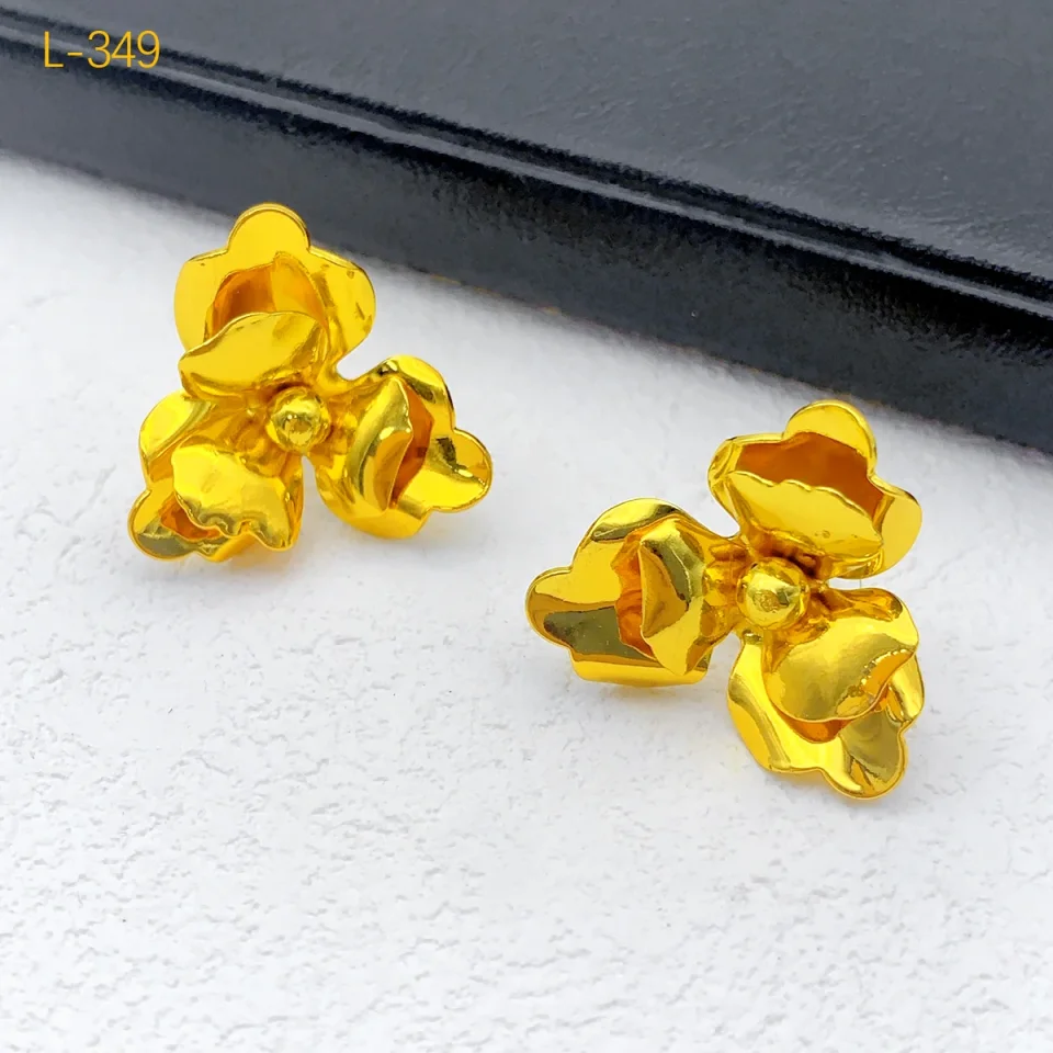 Dubai 24K chapado en oro collar pendientes conjunto de joyería para mujer flor africano indio Nigeria nupcial boda fiesta regalo joyería