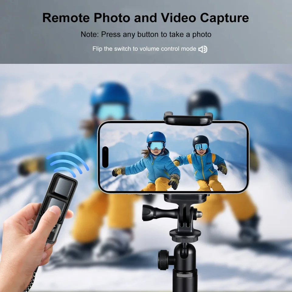 Control Remoto Multifuncional para Smartphone y Tablet, Pasador de Páginas con Doble Botón, Portátil para Leer Novelas y Dispositivos iPad